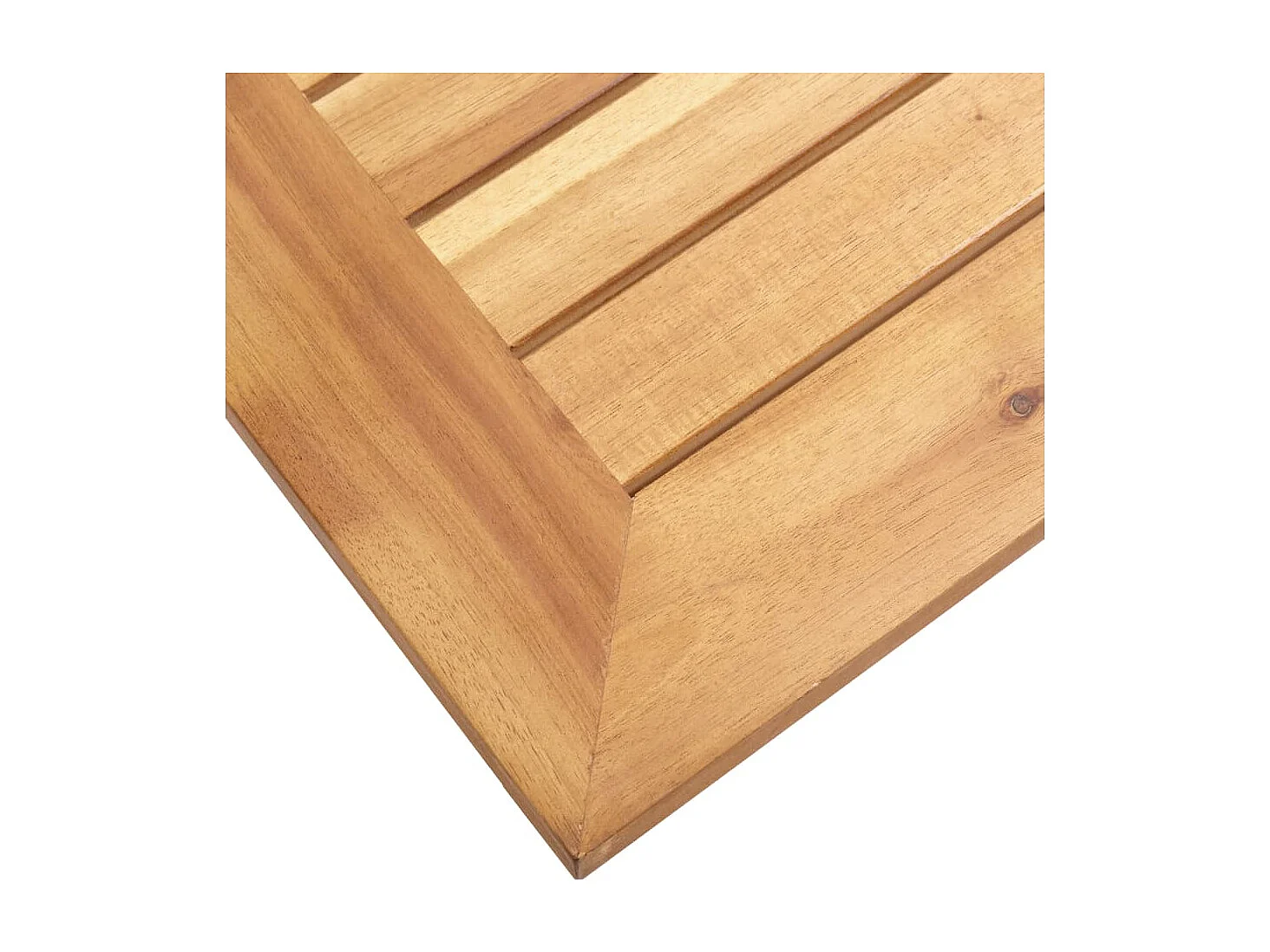 Table d'appoint de jardin 45x45x38 cm Bois d'acacia et inox