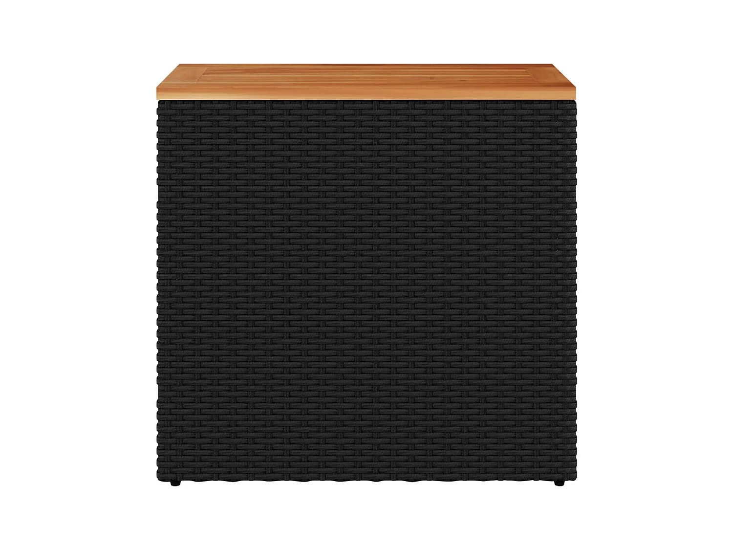 Table d'appoint de jardin dessus en bois noir 58x27,5x55 cm