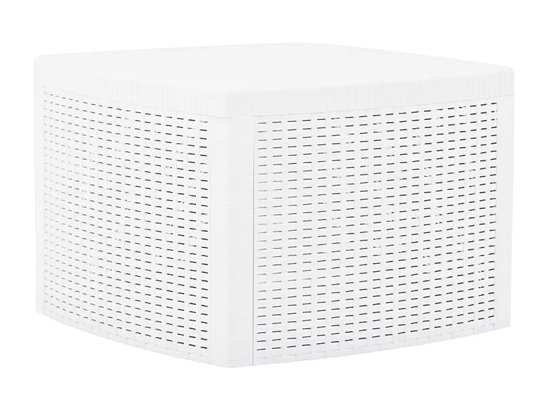 Table d'appoint Blanc 54x54x36,5 cm Plastique