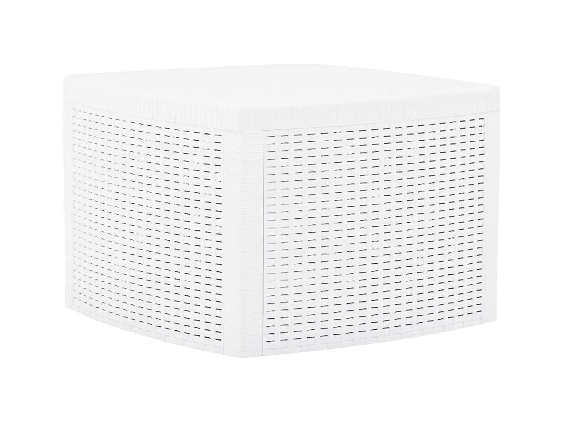 Table d'appoint Blanc 54x54x36,5 cm Plastique