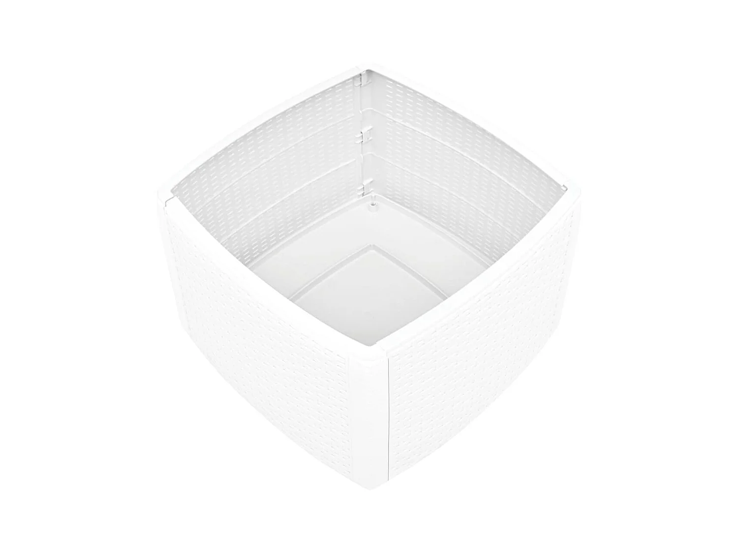 Table d'appoint Blanc 54x54x36,5 cm Plastique