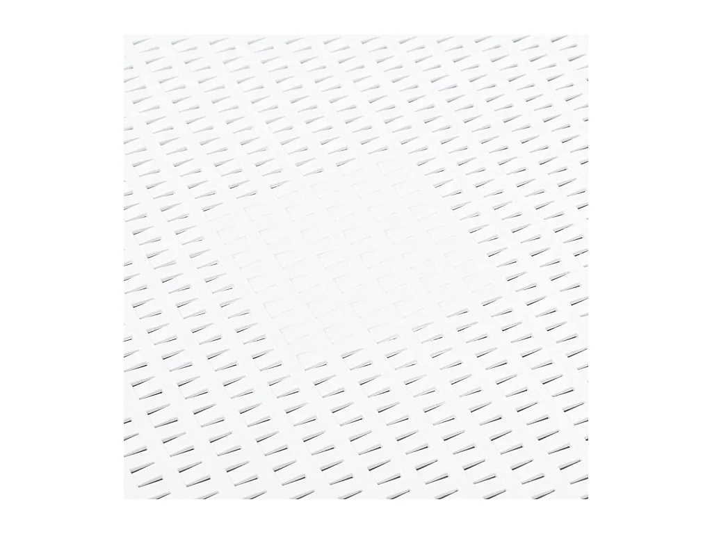 Table d'appoint Blanc 54x54x36,5 cm Plastique