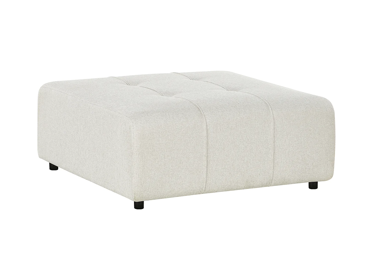Ottoman INNVIK Tissu Beige clair