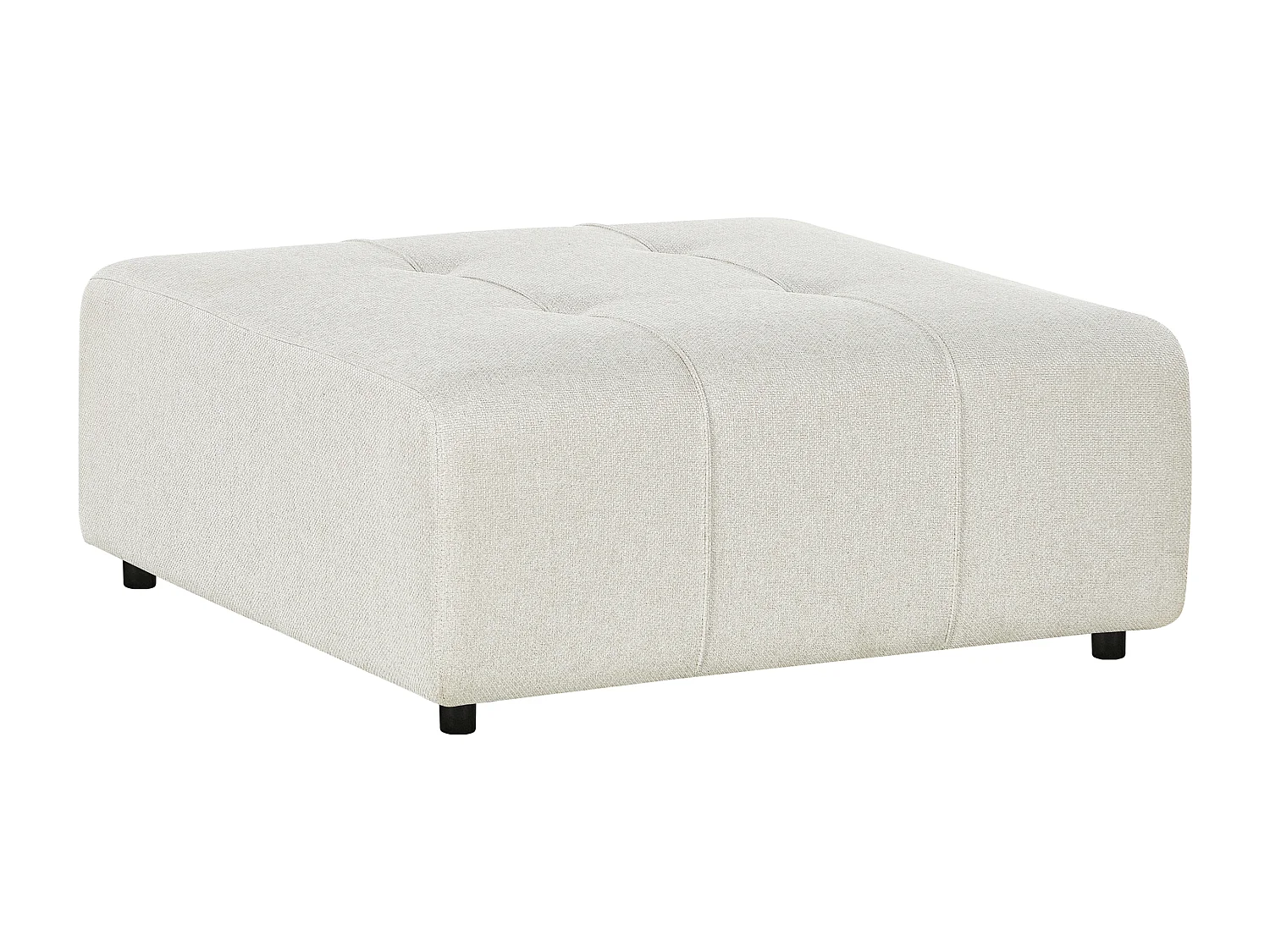 Ottoman INNVIK Tissu Beige clair