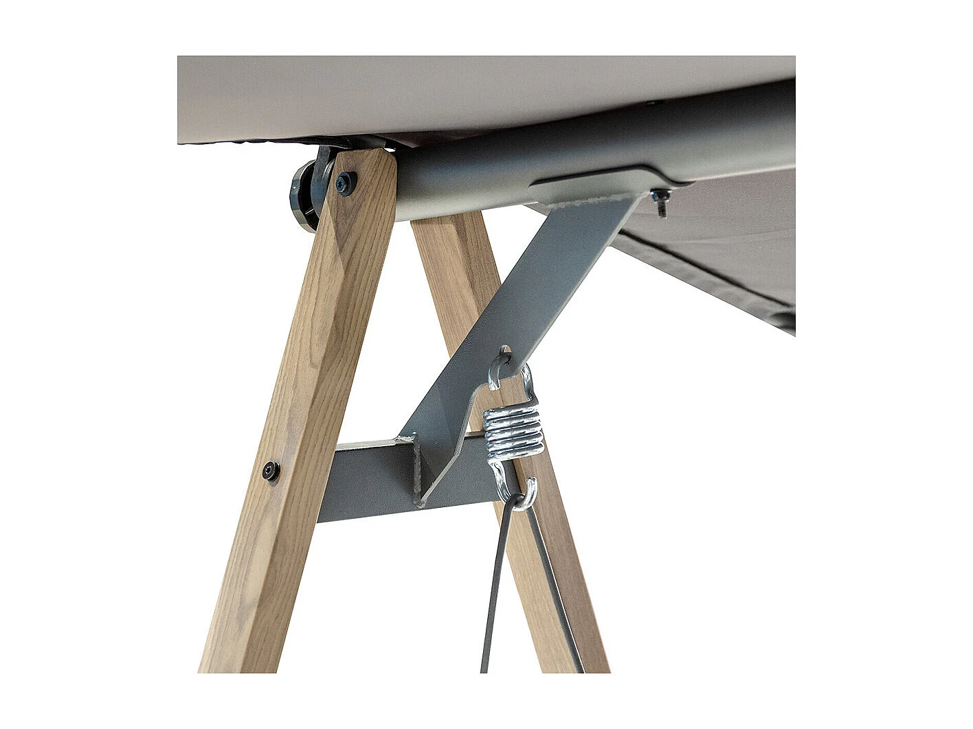 Balancelle ardoise 3 places Soly Honey Charbon - Hespéride