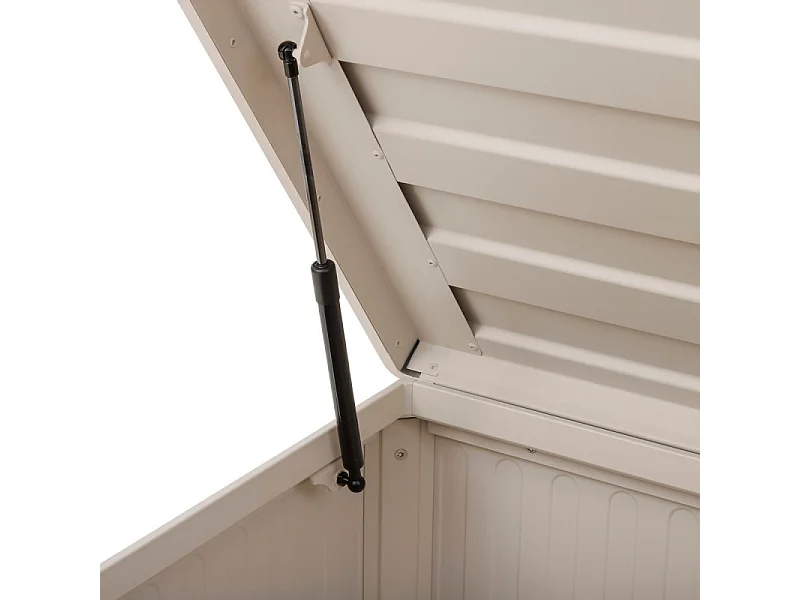 Coffre de rangement extérieur 1070L Edenio argile Hespéride