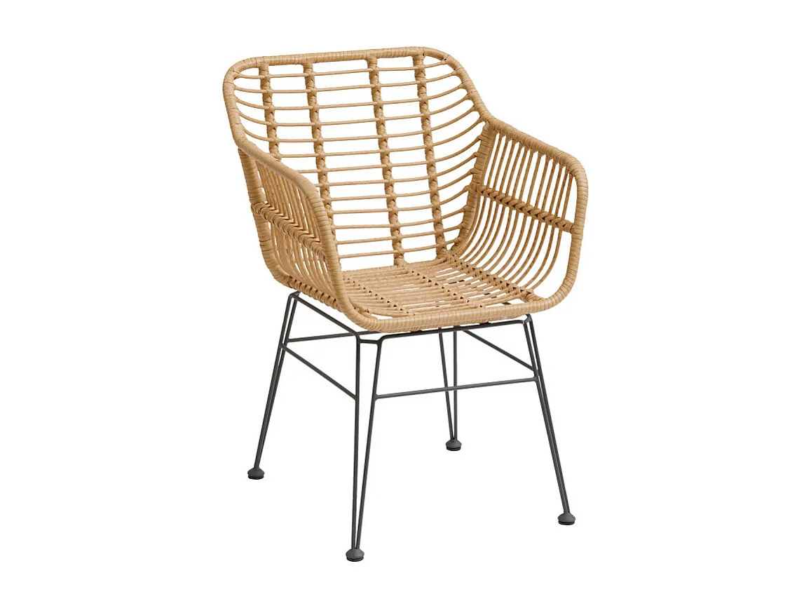 Fauteuil extérieure Lambada sésame / graphite Hespéride