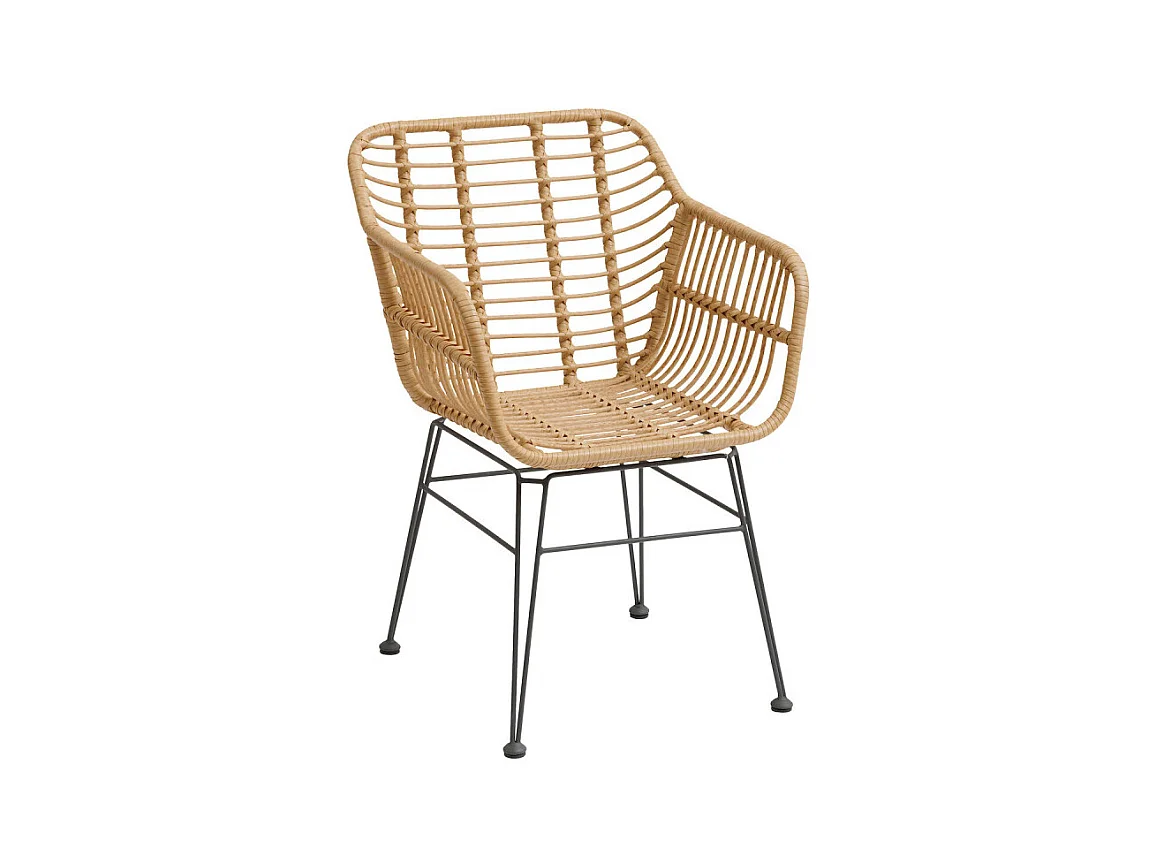 Fauteuil extérieure Lambada sésame / graphite Hespéride