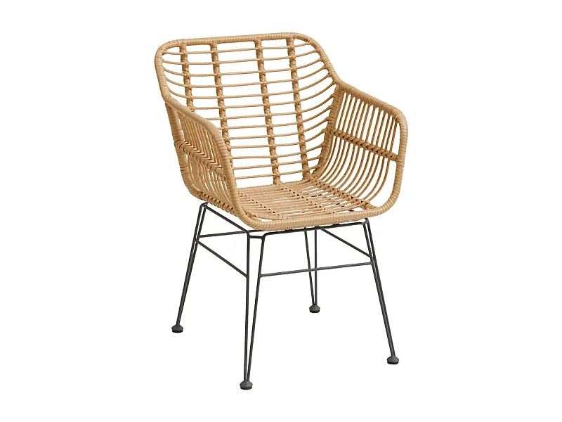 Fauteuil extérieure Lambada sésame / graphite Hespéride