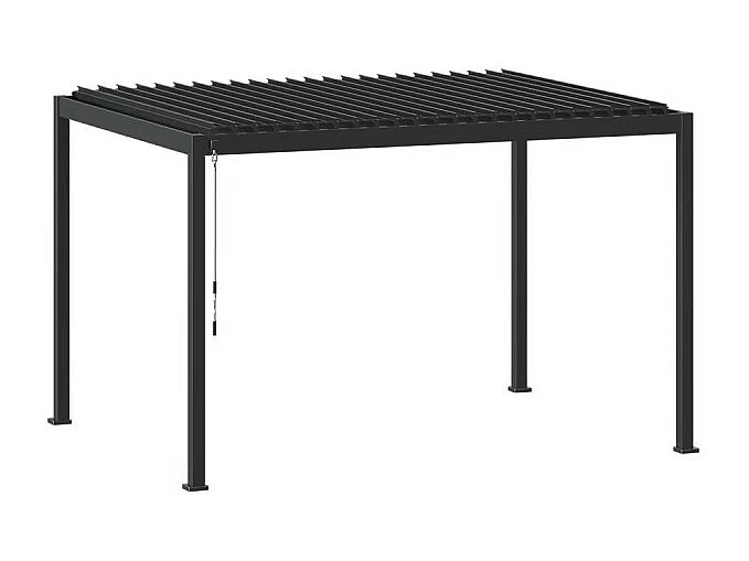 Pergola bioclimatique 4x3 m Evora graphite Hespéride