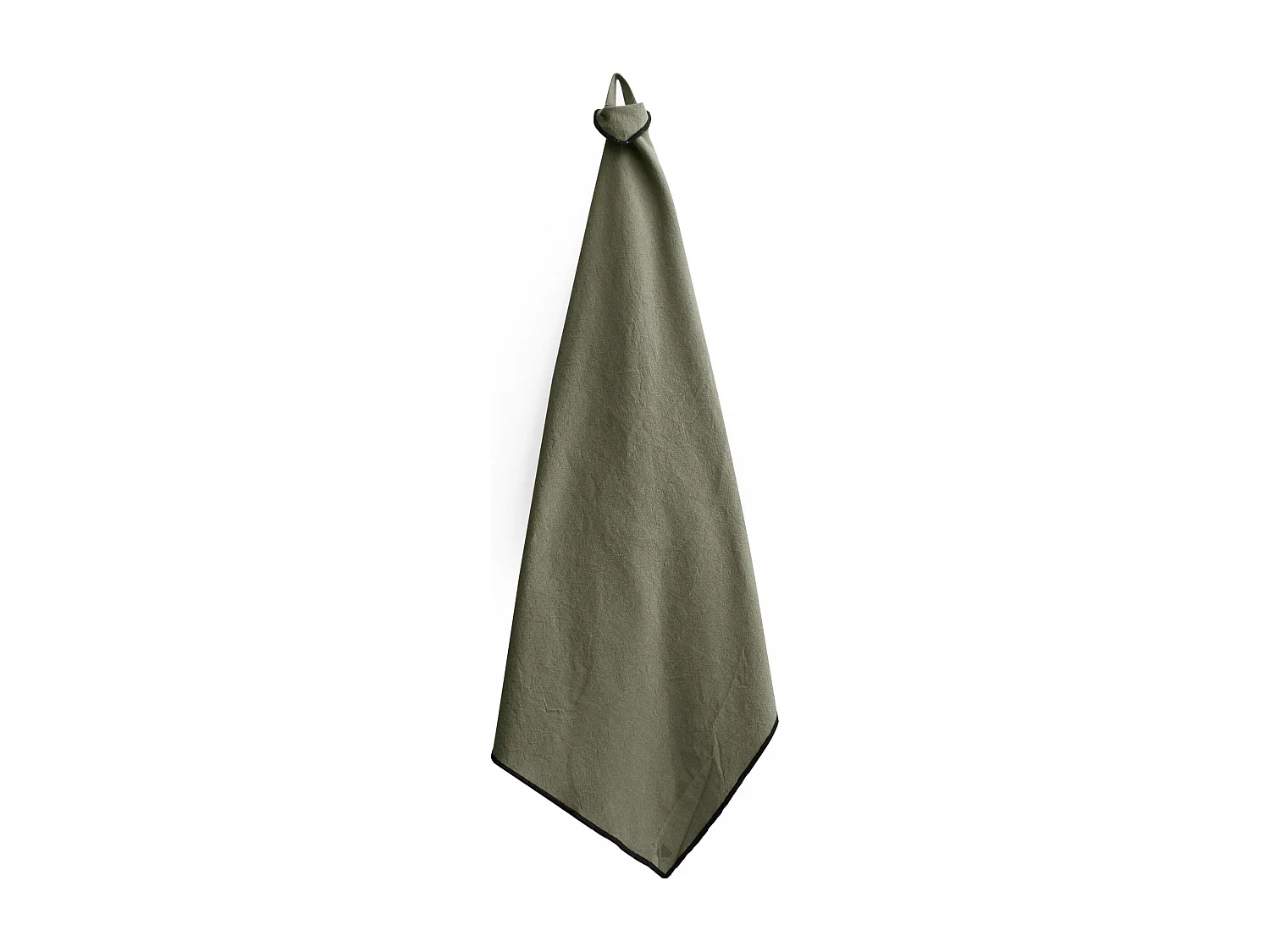 Lot de 3 torchons de cuisine coton 50x70 cm HONO vert mousse