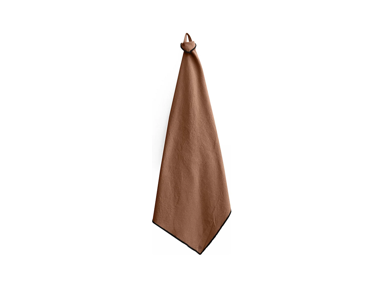 Lot de 3 torchons de cuisine coton 50x70 cm HONO marron cognac