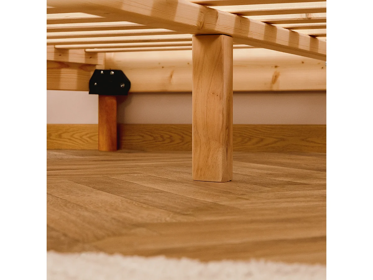 Sommier tapissier à lattes Bleu Marine 180x200cm