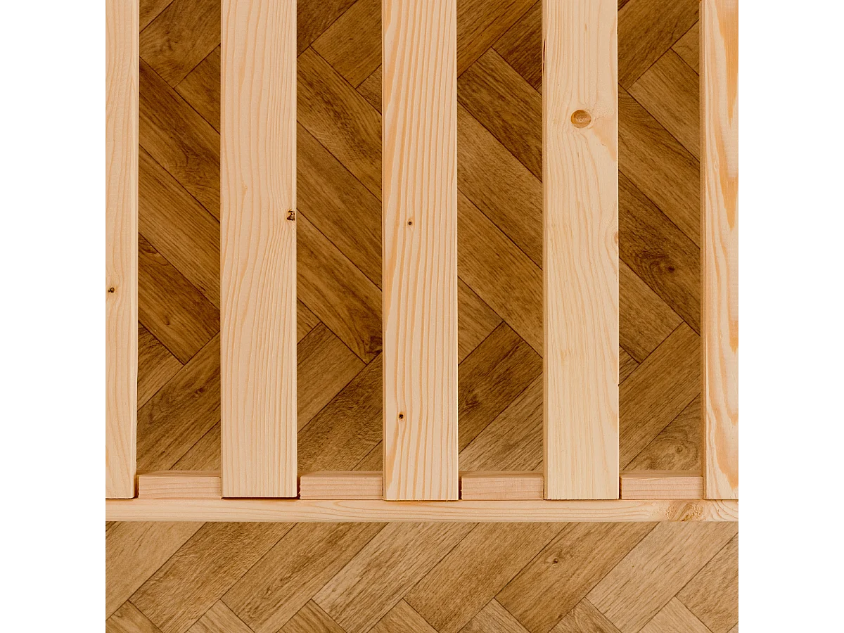 Sommier tapissier à lattes Bleu Marine 180x200cm