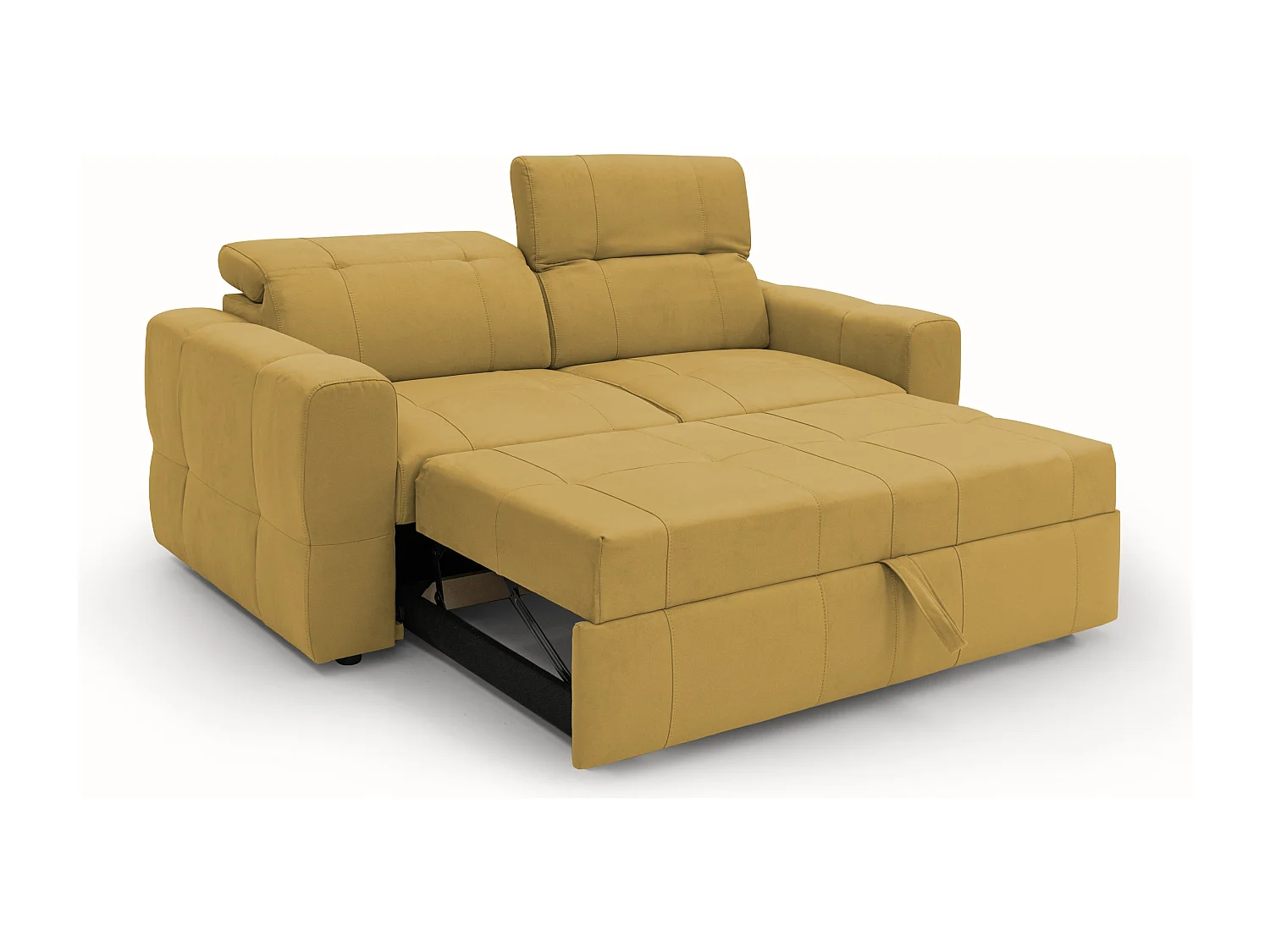 Kronos Canapé 193 cm avec pouf amovible en microfibre imperméable Jaune