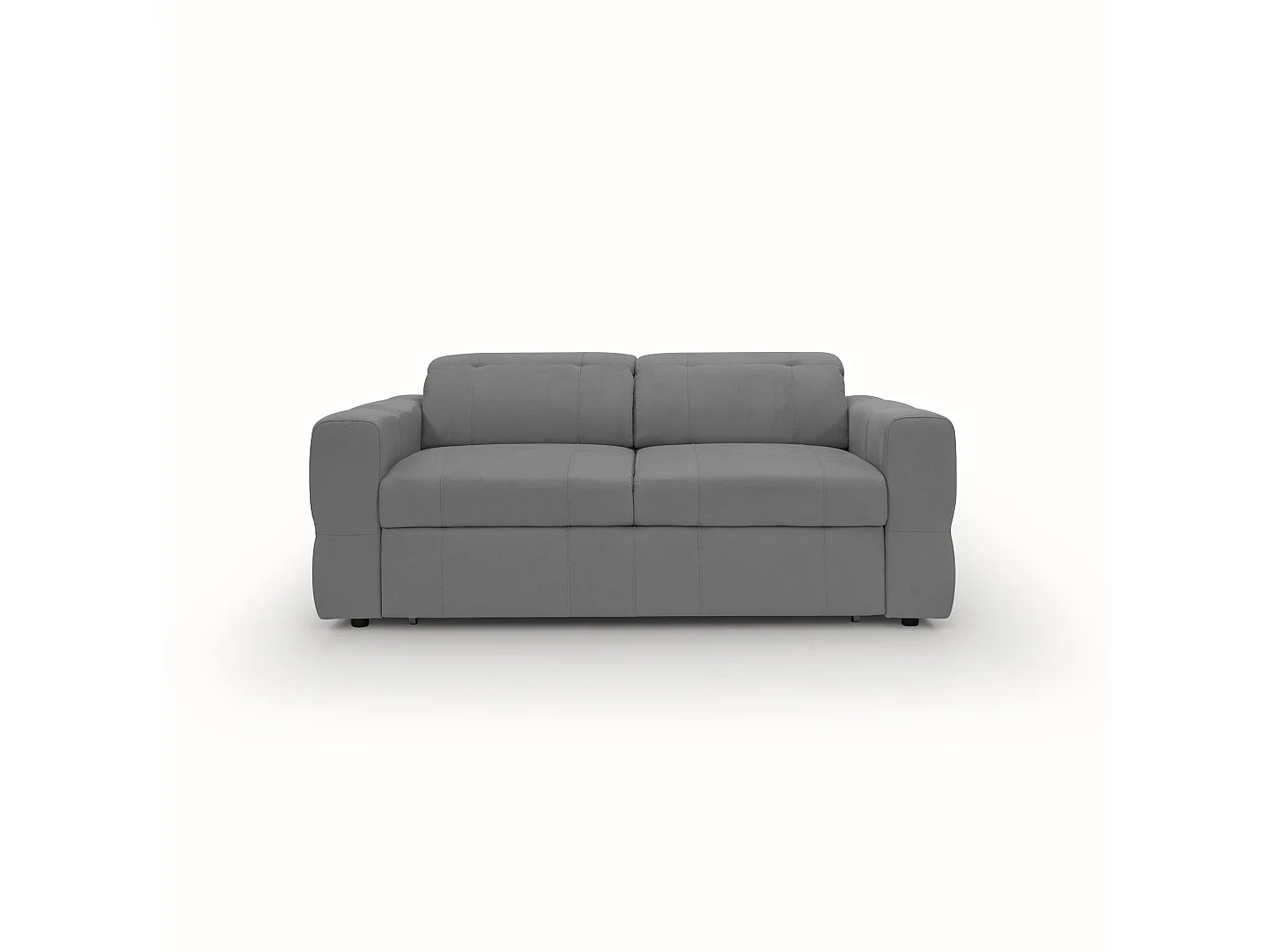 Kronos Divano con estraibile e poggiatesta reclinabili in morbida microfibra impermeabile T11 193 cm grigio