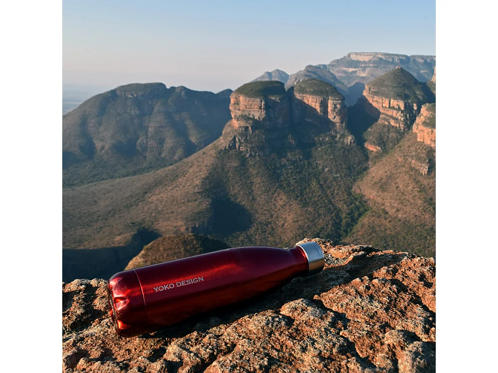 Bouteille isotherme rouge brillant 50 cl