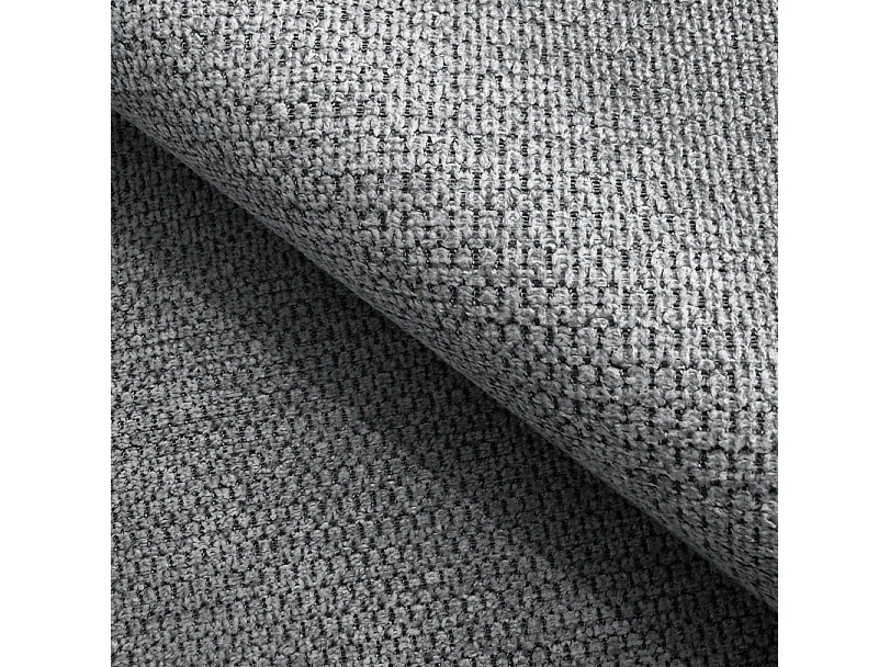 Canapé RAVEN L avec fonction de couchage, compartiment à literie, indépendant, rembourré avec têtières réglables 257x198x96 cm Côté droit Gris