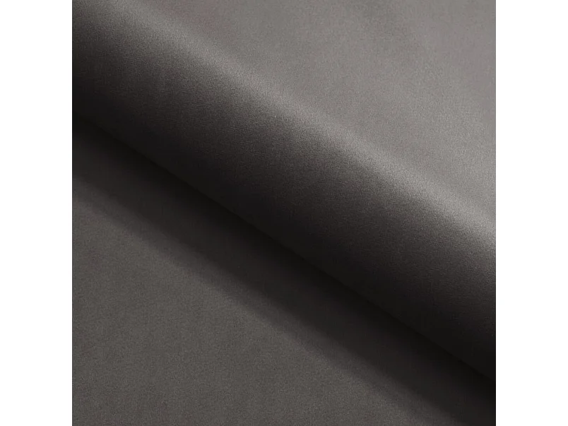 Canapé d'angle GLOSS convertible, ottomane & pieds dorés – canapé en velours style GLOSSour avec coussins déco, 258x167x91 cm, côté droit NOIR