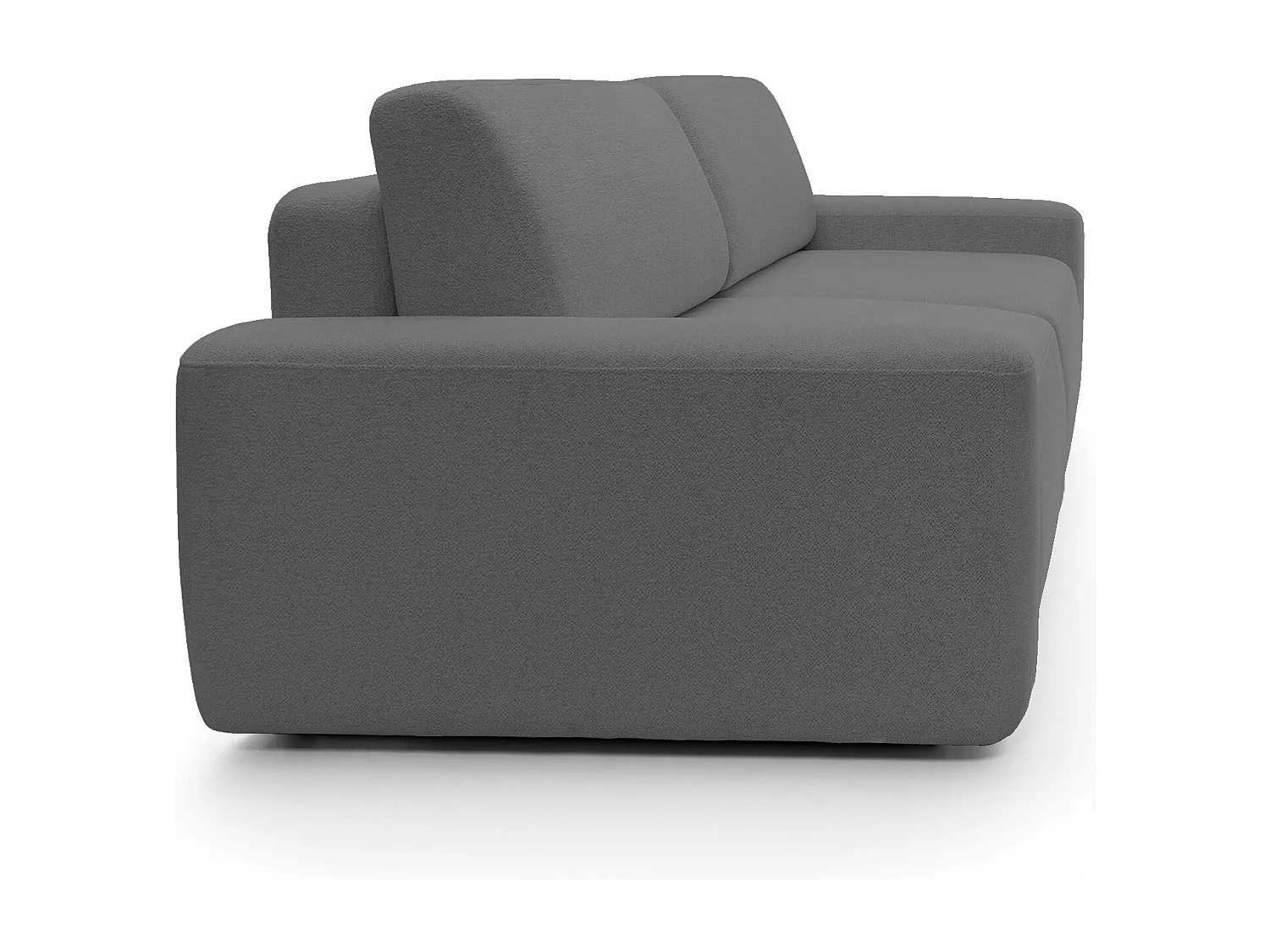 4-Sitzer-Sofa, freistehend, Bettzeugcontainer, Polsterung aus PUR-Schaum, Stoff Raven, Schlaffunktion: 120x200cm, Größe: 257x82x105cm, Grau