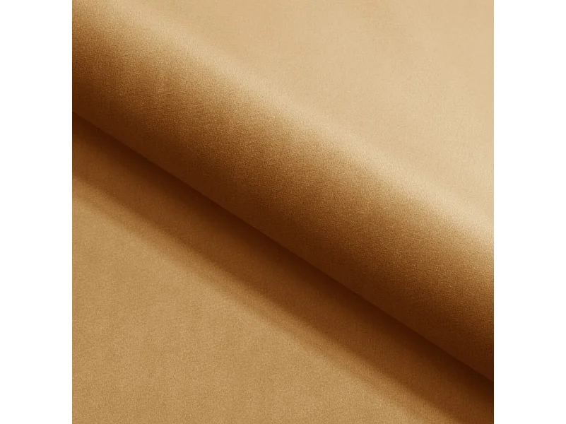 Canapé d'angle GLAM convertible, ottomane & pieds dorés – canapé en velours style glamour avec coussins déco, 258x167x91 cm, côté droit PLATINE