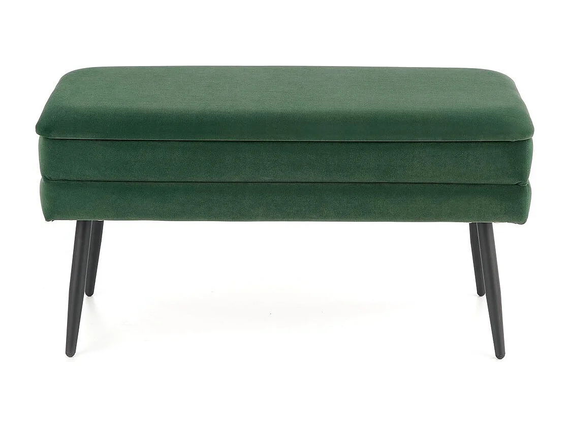 Panca Velva/ Tessuto-Velluto/Verde&Nero