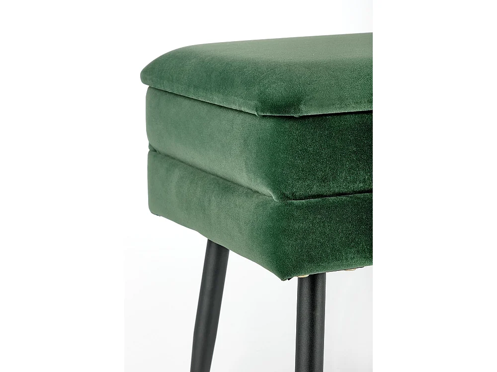 Panca Velva/ Tessuto-Velluto/Verde&Nero