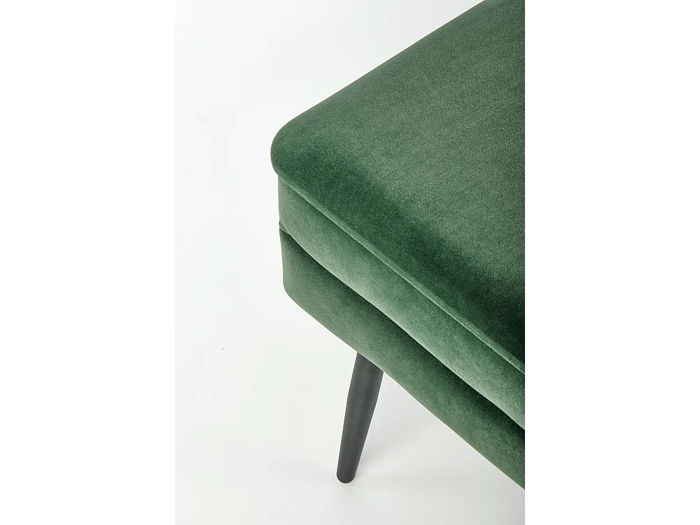 Panca Velva/ Tessuto-Velluto/Verde&Nero