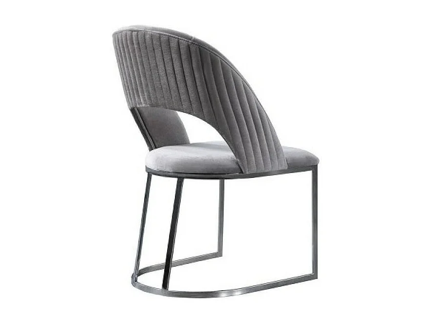 Stuhl Grand/Stoffbezug/Grau