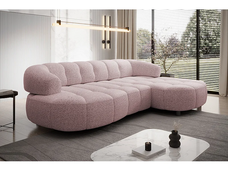 HOEKBANK WESPER S - SOFA met elektrische zitverstelling, L-vormig, vrijstaand, relaxfunctie, 183x284x79cm links antraciet