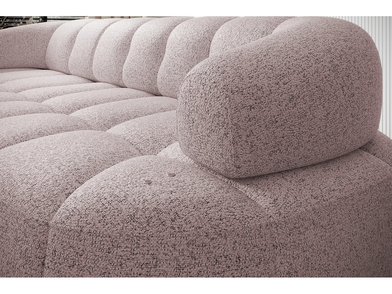 HOEKBANK WESPER S - SOFA met elektrische zitverstelling, L-vormig, vrijstaand, relaxfunctie, 183x284x79cm links antraciet
