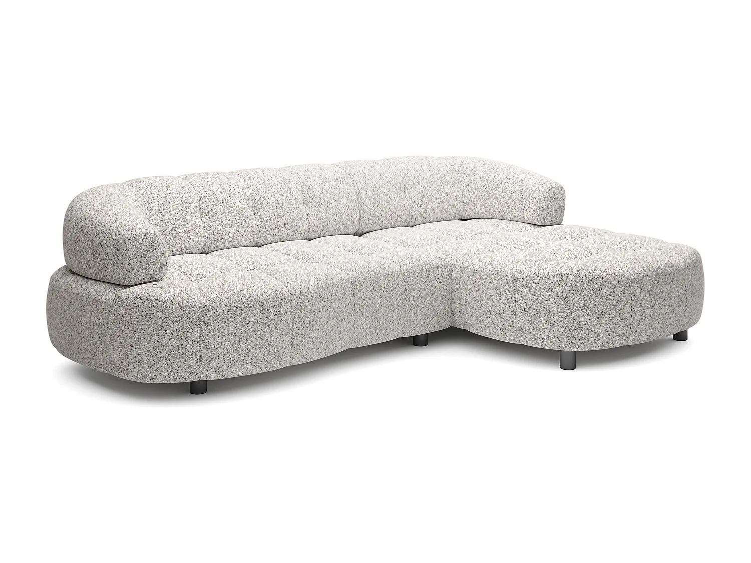 HOEKBANK WESPER S - SOFA met elektrische zitverstelling, L-vormig, vrijstaand, relaxfunctie, 183x284x79cm rechts antraciet
