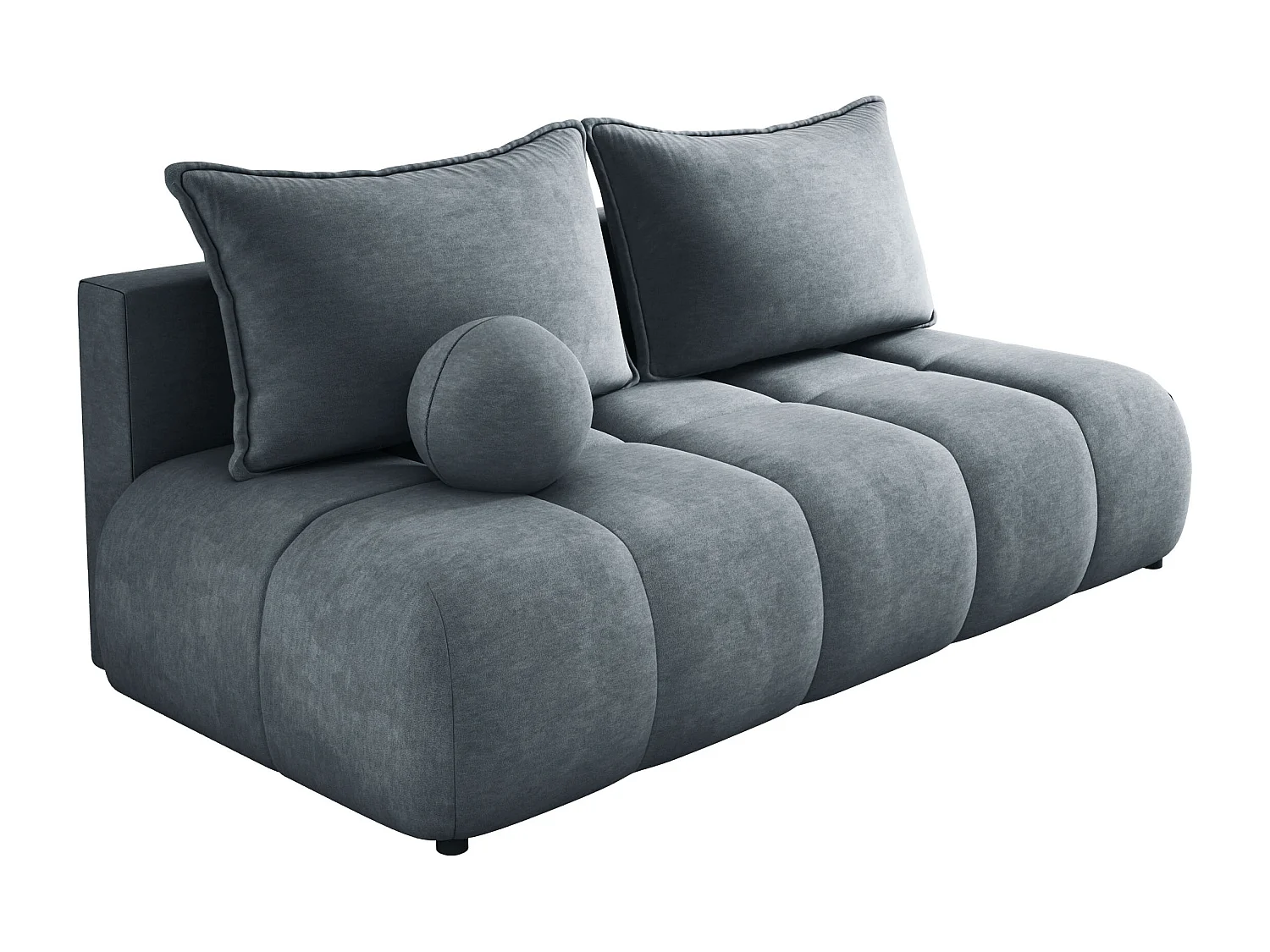 Sofa COCO MINI z funkcją spania, tkanina CLOUD, 2-os., wolnostojąca, 205x105x97cm, kolor: szary