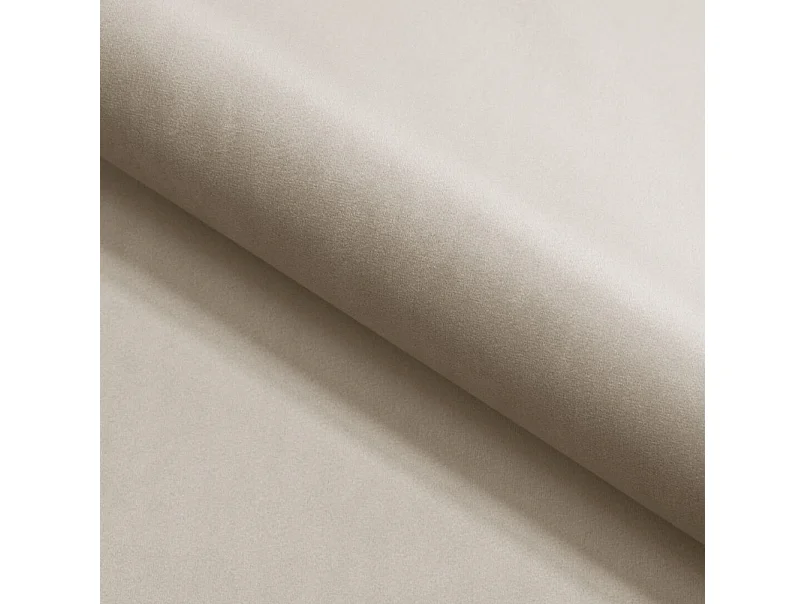 Canapé d'angle GLOSS convertible, ottomane & pieds dorés – canapé en velours style GLOSSour avec coussins déco, 258x167x91 cm, côté droit PLATINE