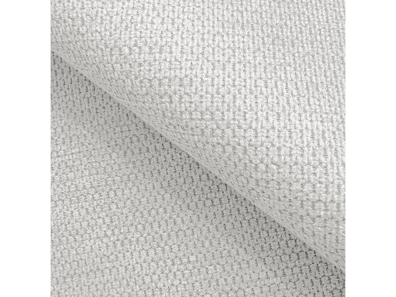 Canapé RAVEN L avec fonction de couchage, compartiment à literie, indépendant, rembourré avec têtières réglables 257x198x96 cm Côté droit Blanc