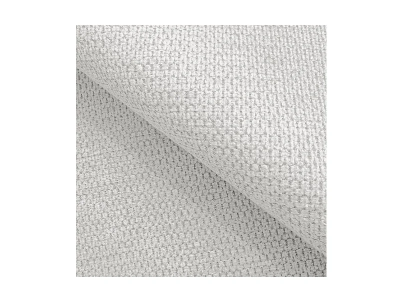 Canapé RAVEN L avec fonction de couchage, compartiment à literie, indépendant, rembourré avec têtières réglables 257x198x96 cm Côté gauche Blanc