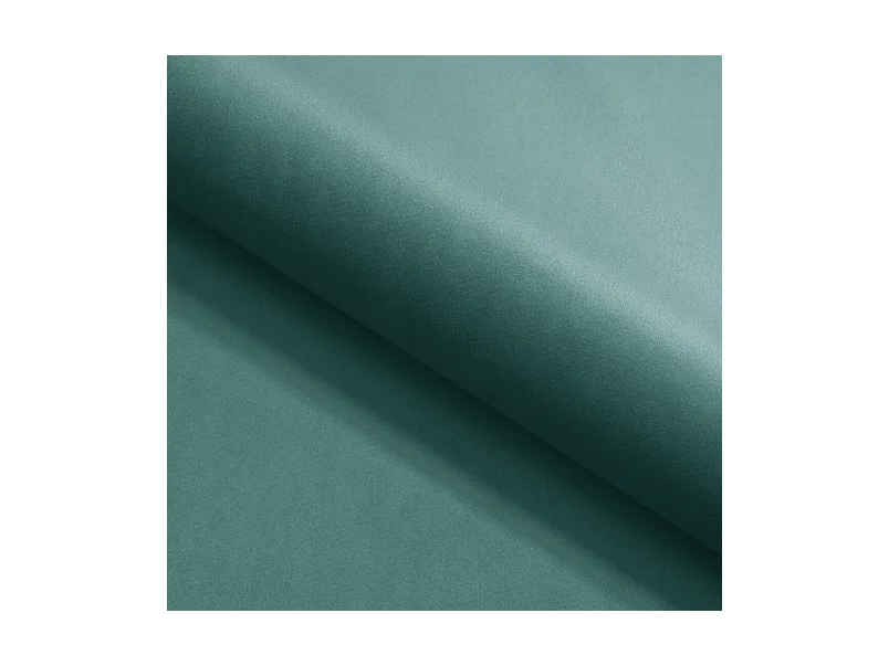 Canapé d'angle GLOSS convertible, ottomane & pieds dorés – canapé en velours style GLOSSour avec coussins déco, 258x167x91 cm, côté gauche BLEU