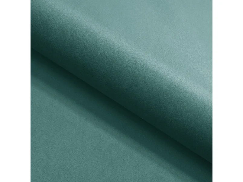 Canapé d'angle GLOSS convertible, ottomane & pieds dorés – canapé en velours style GLOSSour avec coussins déco, 258x167x91 cm, côté gauche BLEU