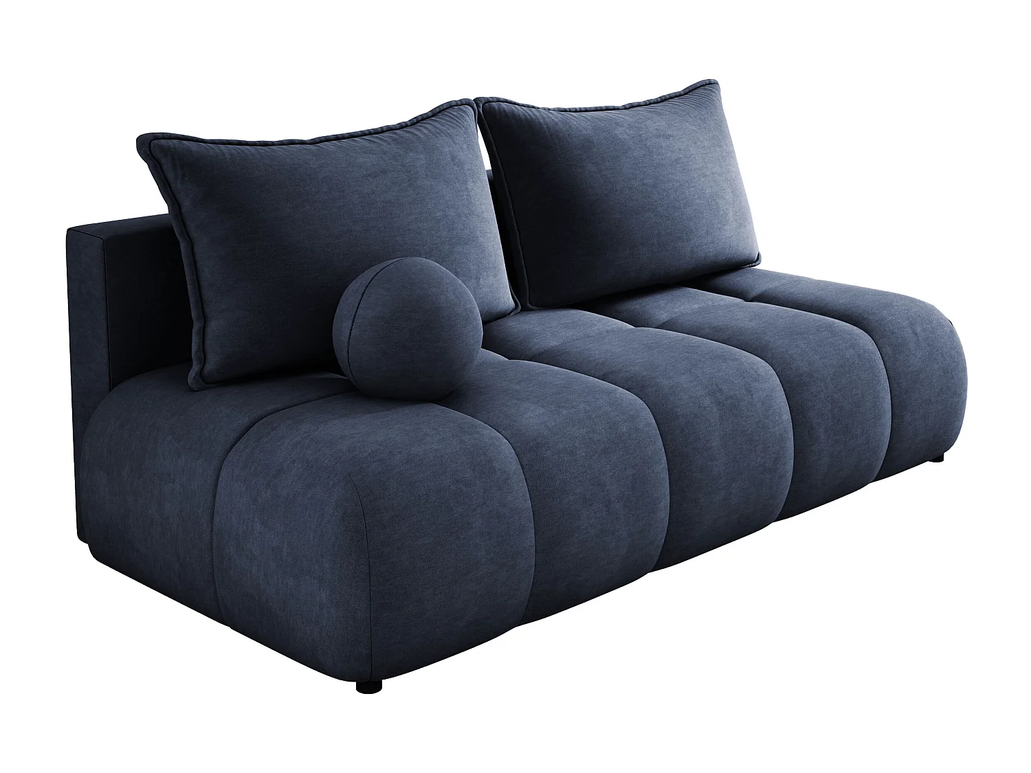 Sofa COCO MINI z funkcją spania, tkanina CLOUD, 2-os., wolnostojąca, 205x105x97cm, kolor: granatowy