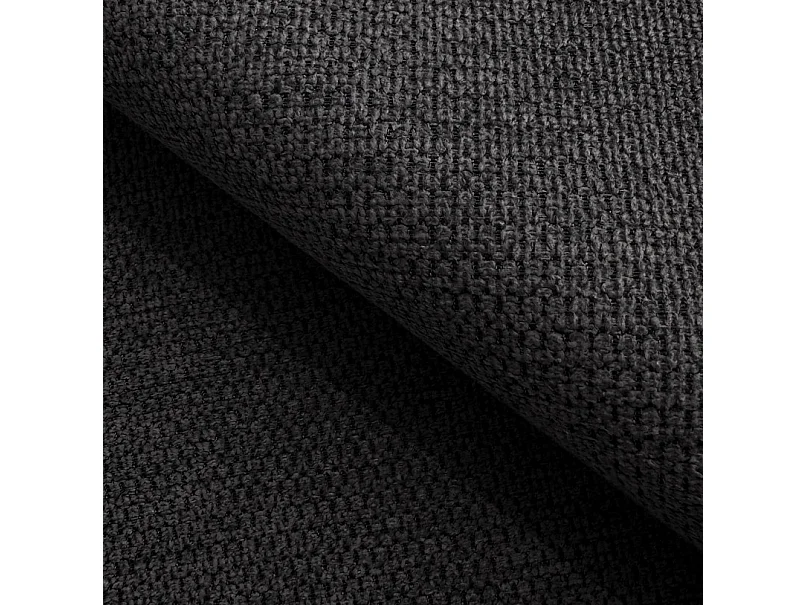 ECKSOFA RAVEN L mit Schlaffunktion und Bettkasten, Freistehend, Polstersofa mit Verstellbaren Kopfstützen, 257x198x96 cm, Linke Seite, Schwarz