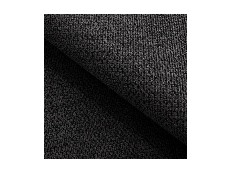 Canapé RAVEN L avec fonction de couchage, compartiment à literie, indépendant, rembourré avec têtières réglables 257x198x96 cm Côté gauche Noir