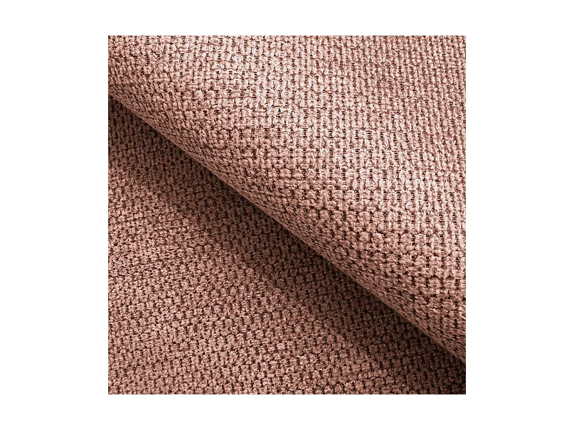 Canapé RAVEN L avec fonction de couchage, compartiment à literie, indépendant, rembourré avec têtières réglables 257x198x96 cm Côté gauche Rose poudré