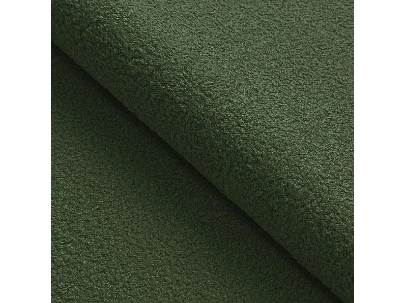 Narożnik BABU z funkcją spania – nowoczesna sofa do salonu, materiał NOW OR NEVER, 300x105x60 cm, prawa strona, ZIELONY