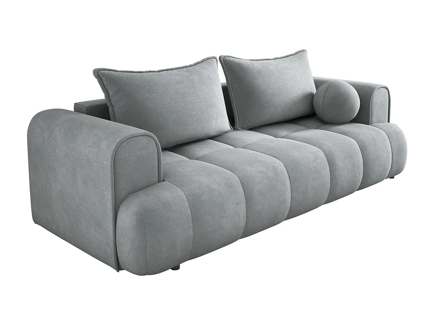 Sofa COCO Slaapbank met bedfunctie, CLOUD stof, 2-zits, vrijstaand, Afmeting: 250x105x90cm Kleur: Es