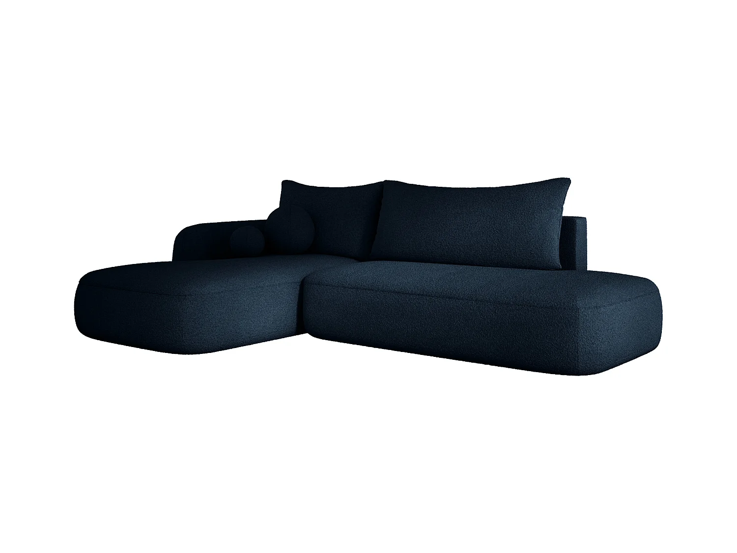 Canapé d'angle BABU avec lit – Sofa convertible moderne NOW OR NEVER, 300x105x60cm, côté gauche, GRIS
