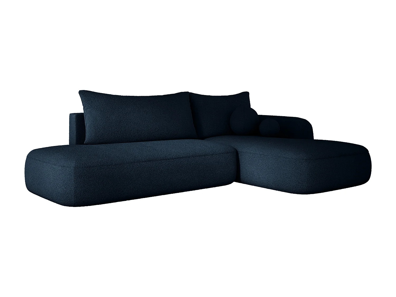 Canapé d'angle BABU avec lit – Sofa convertible moderne NOW OR NEVER, 300x105x60cm, côté droit, GRIS