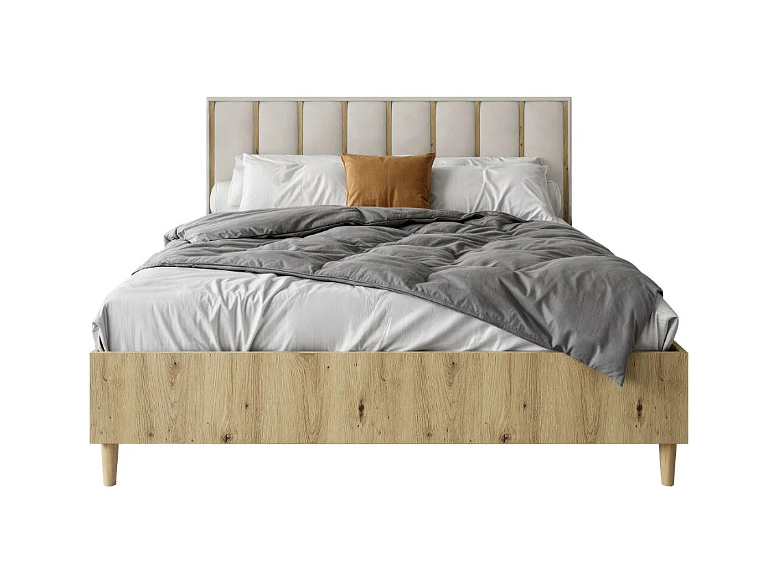 LIT COUCHÉ Stella 166/211/108 chêne Artisan/beige