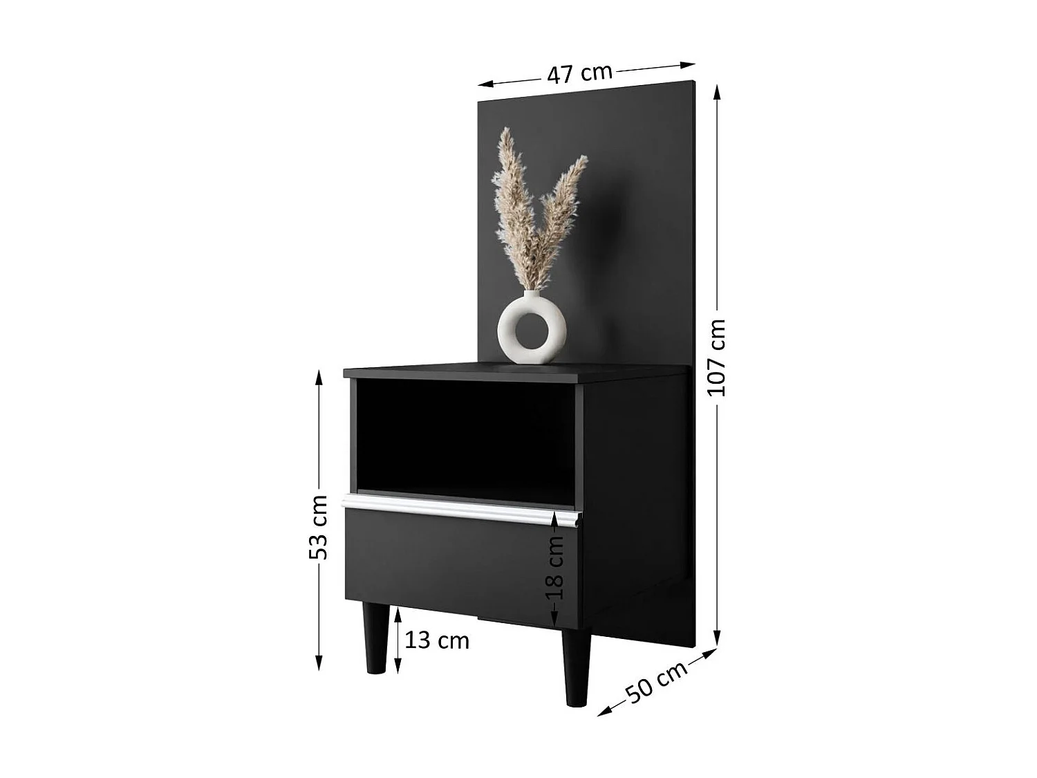 BED Stella 166/211/108 with 2 nightstands beige