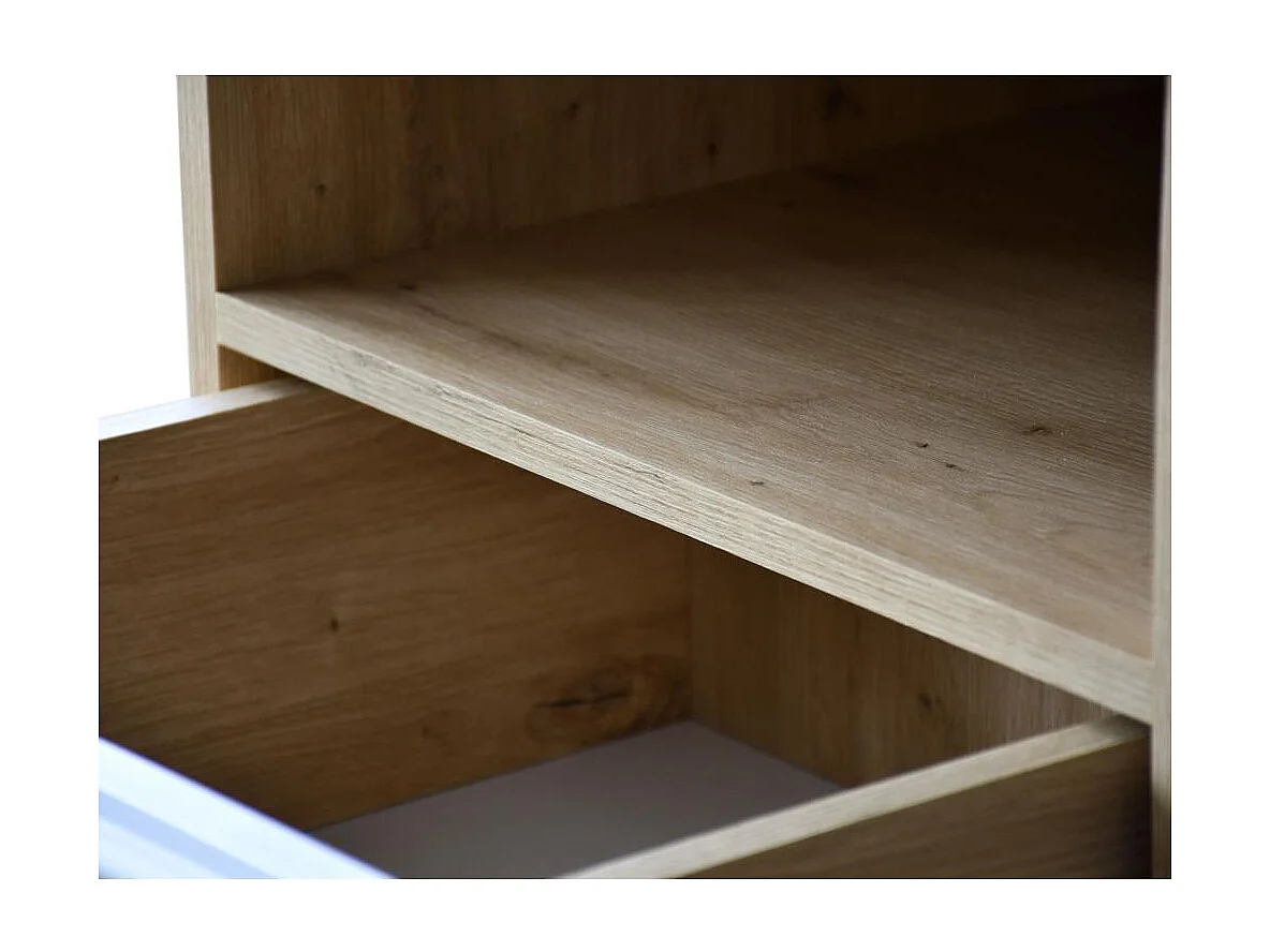 LIT COUCHÉ Lectus 166/211/108 avec 1 table de nuit noir