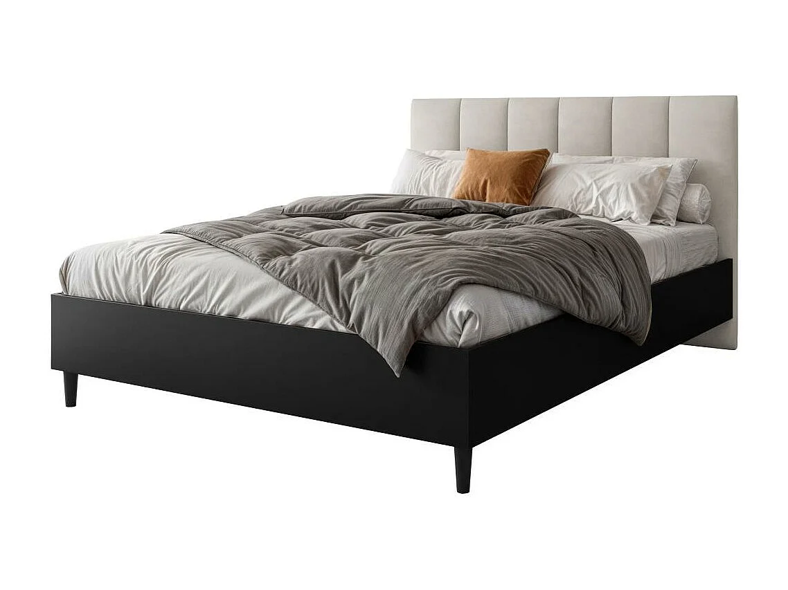 LIT COUCHÉ Lectus 166/211/108 noir/beige